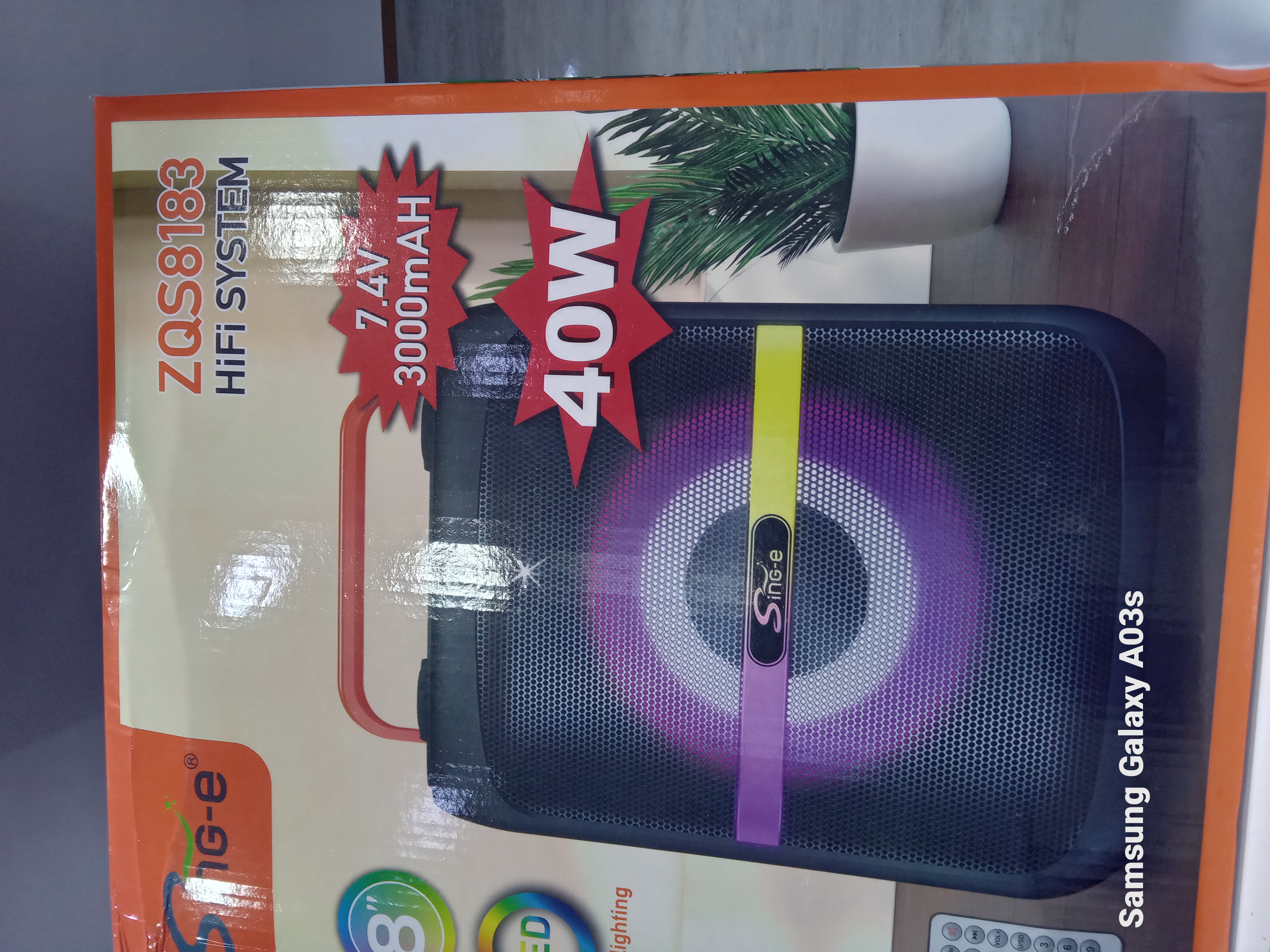 اسپیکر شارژی مدل zQs8183 SinG_e