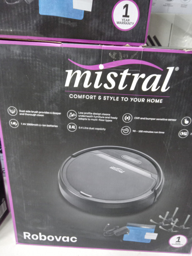 جارو رباتیک شارژی مدل میسترال mistral